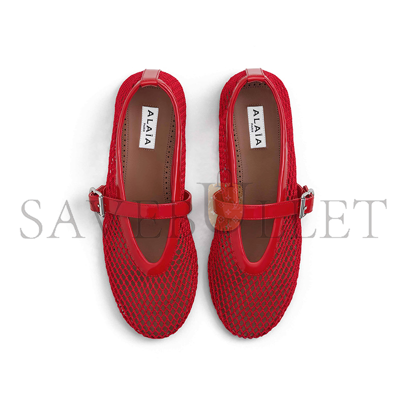 ALAÏA BALLET FLATS IN FISHNET AA3A029TK007 - 300 ALAÏA BALLET FLATS IN FISHNET AA3A029TK007 - 300